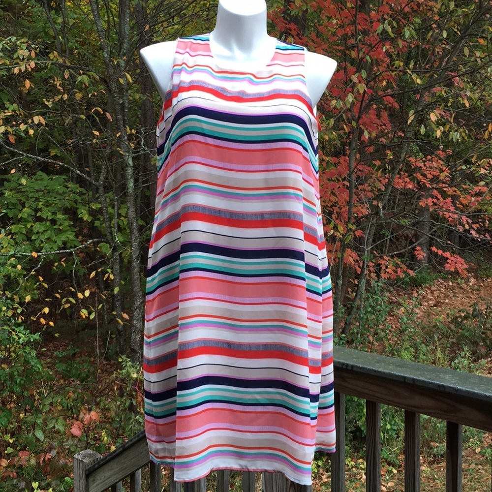 Roz&Ali striped swing dress 16W